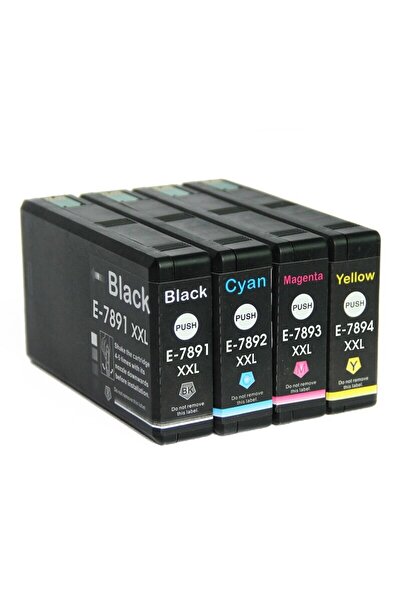 Propart Set of 4 Inkjet Cartridges T7891XXL Black, Blue, Red, Yellow 17000 Pages Multicolor Compatible Ep