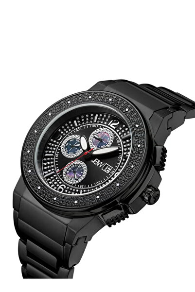 JBW Men's Saxon JB-6101 G Stainless Steel Genuine Diamond Watch