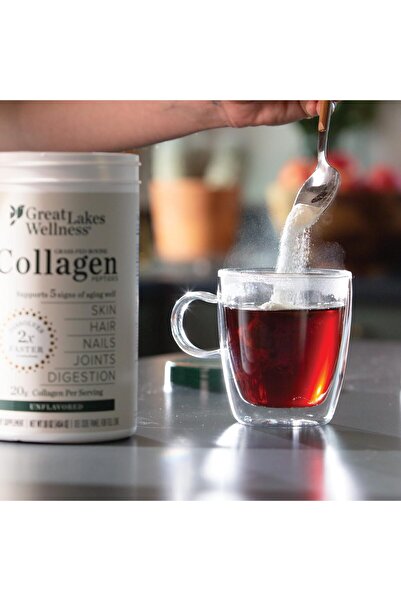 Great Lakes Wellness Unisex Collagen Powder (Unflavored) - 454 g