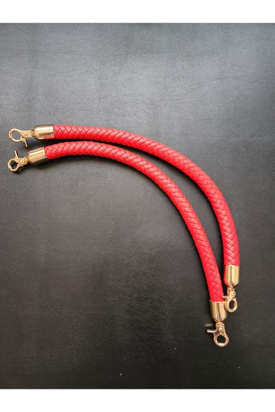 FERİHA HOBİ AKSESUAR Knitted Handle with Hook 35 cm 2 Pieces