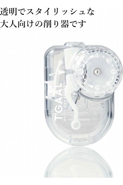 Kutsuwa Hi LiNE T'Gaal Adjustable-Angle Pencil Sharpener, Transparent (RS028CL)