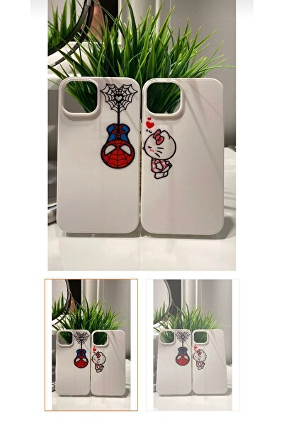 MORA PHONE CASE iphone 14 telefon kılıfı spiderman-hellokitty