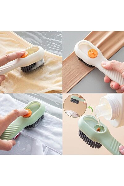 M.Y. TASO Practical Hand Cleaning Brush with Multi-Purpose Detergent Container | Shoe Boot Cleaning Washing Brush