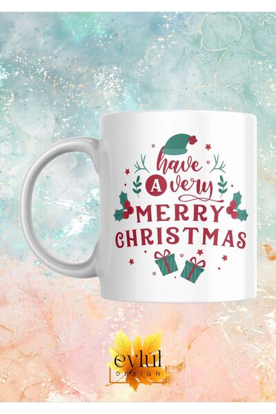 Eylül Design New Year Special Design Merry Christmas Printed Mug Cup Gift Tea...