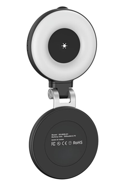 Generic Magnetic Selfie Light with Mirror MagSafe Phone Stand Rechargeable LED Fill Light Vlogging Makeup