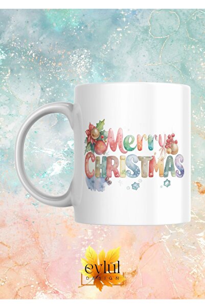 Eylül Design New Year Special Design Merry Christmas Printed Mug Cup Gift Tea...