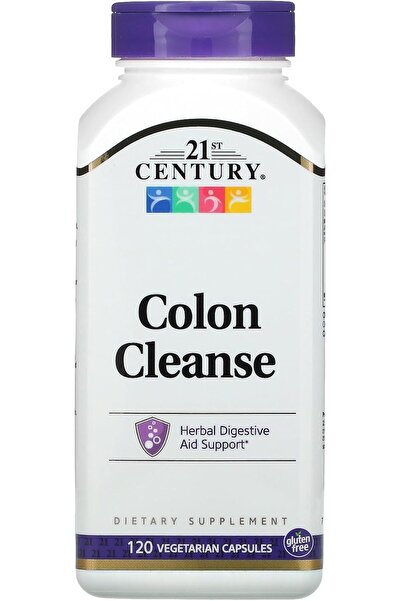 21st Century كبسولات نباتية لتنظيف القولون - 120 كبسولة