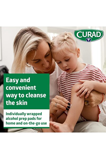 Curad Thick Alcohol Prep Pads, 400 Pack (4 x 100) - Medline