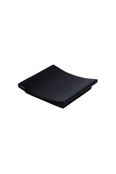 Easton Glossy Black Square Soap Dish