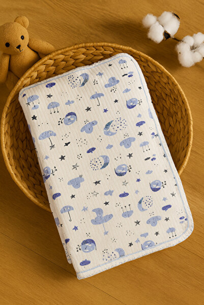 BUUFUU بطانية اطفال قطن مطبوع 80x90