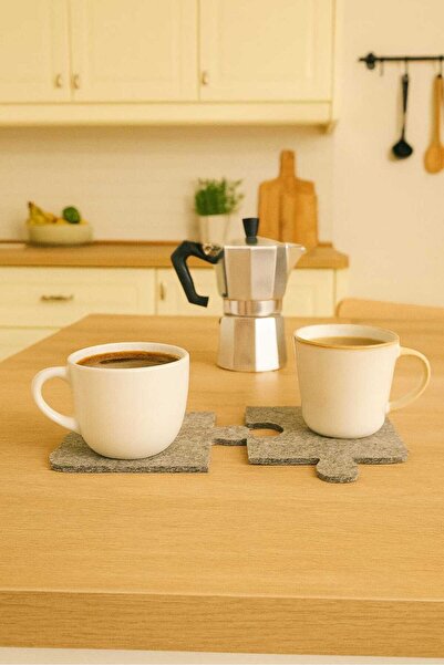 hebmeyy Felt Coasters, Mug, Cup Coasters Set of 4, Puzzle Coasters