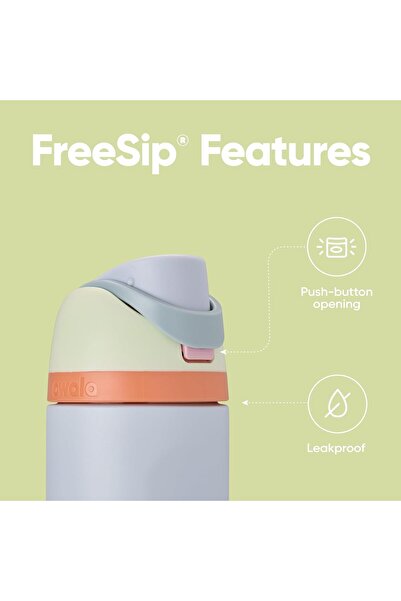 owala FreeSip Insulated Stainless Steel Water Bottle with Straw, Sport Design, BPA-Free, 1 L (32 oz)