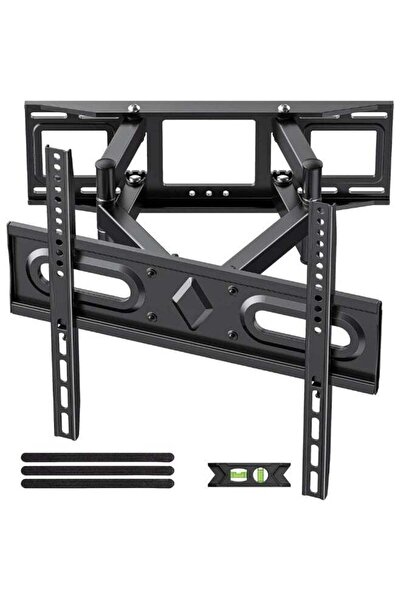 HYX حامل تلفزيون حائطي كامل الحركة مقاس 32-65 بوصة، ذراعان مفصليتان، إمالة وت...