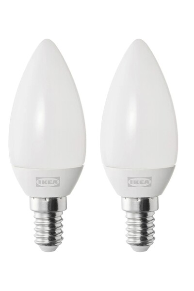 TEZPAZAR Solhetta 2 Adet E14 Ampul Çap 35 mm 2'li Set Işık Rengi: Sıcak Beyaz...