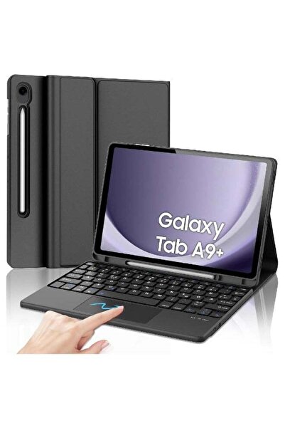 HYX Samsung Galaxy Tab A9 Plus Keyboard Case - QWERTY with Touchpad, 11 Inch (2023) Black