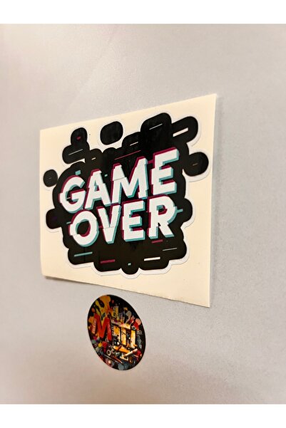 sticker Game over 10X8.5Cm Car Motorcycle Helmet Laptop Windshield Sticker Printing