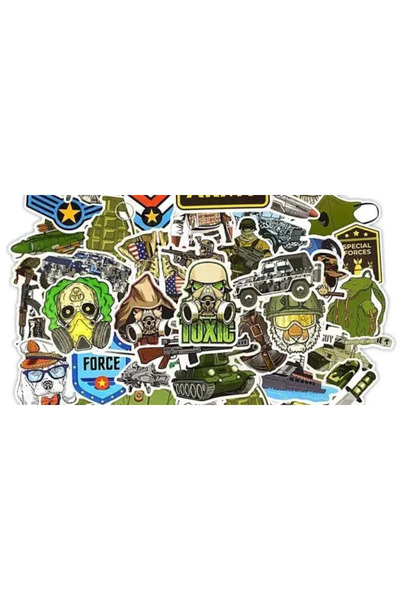 Orajet Set de 50 de autocolante militare