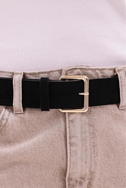 Mynoa Square Buckle Women's Belt, Jacket Belt, Trouser Belt,