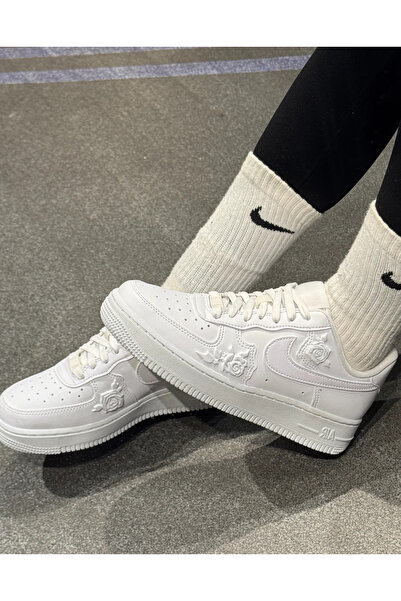 Nike Air Force 1 Low Wmns “White Roses” Women's Sneakers (Sporti̇ks) Are Tight-Fitting...
