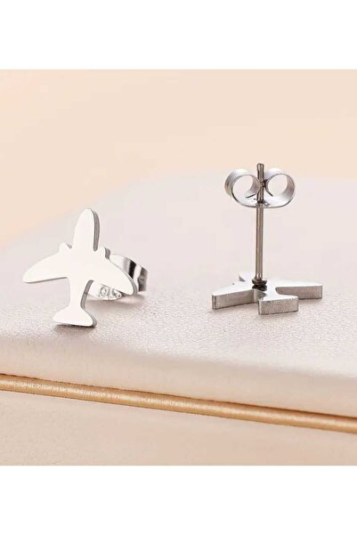sarıyer silver Airplane Model Stylish Minimal Design Aviation Themed Nail Scr...