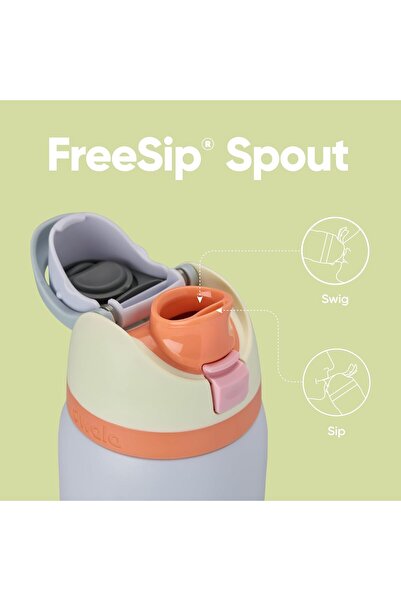 owala FreeSip Insulated Stainless Steel Water Bottle with Straw, Sport Design, BPA-Free, 1 L (32 oz)