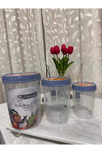 Plastard Multi-Purpose Fresh Box Storage Container with Interlocking 3-Sized Swivel Lids