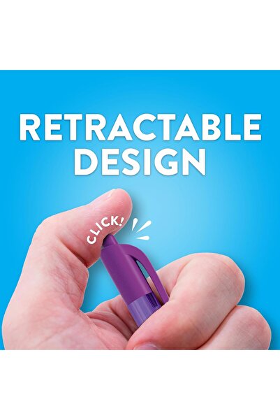 Paper-Mate Paper Mate InkJoy 100RT Retractable Ballpoint Pens, Multicolor, 20 Count