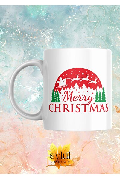 Eylül Design New Year Special Design Merry Christmas Printed Mug Cup Gift Tea...