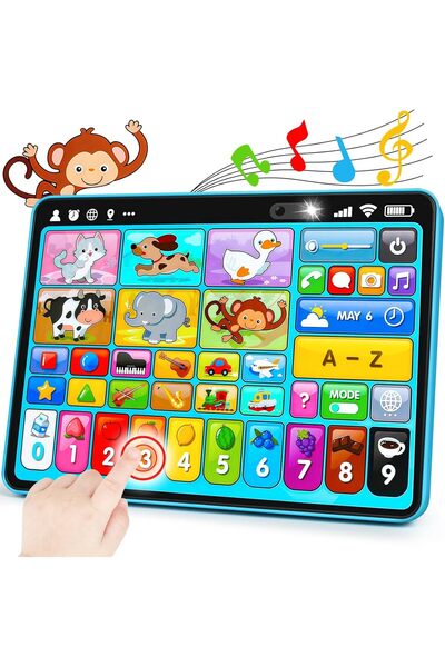 Picodino Tabletă educațională pentru copii 1-3 ani – Jucărie muzicală cu sunete și lumini, 39 de funcții