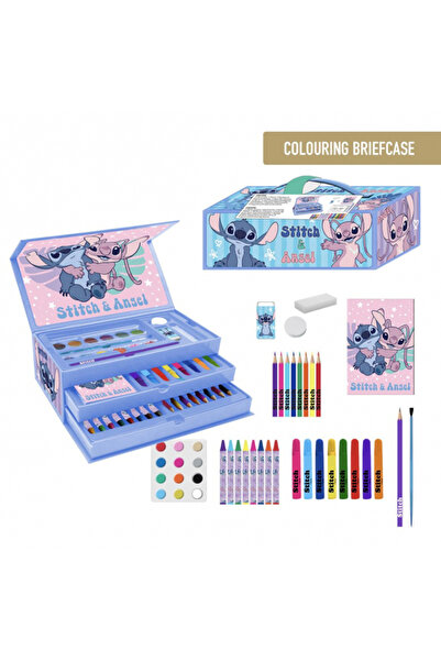 Lilo & Stitch Stitch and Angel coloring case set, 42 pieces