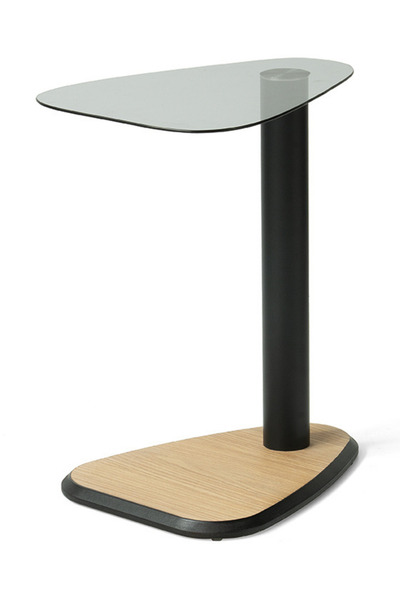 Liya Mono Yan Sehpa Koltuk Yanı Sehpa Yatak Yanı Sehpa Koltuk Servis Sehpası Metal Cam Yan Sehpa C Sehpa