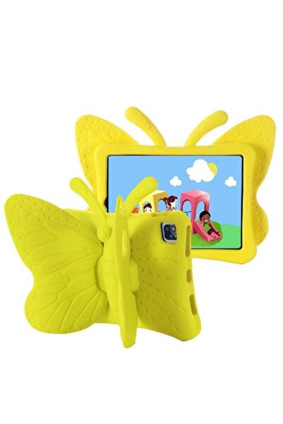 HYX جراب لطيف للأطفال لجهاز iPad Air مقاس 11 بوصة (M3/M2) وiPad Pro مقاس 11 بوصة 2024 - أصفر