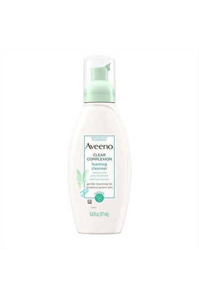 AVEENO Clear Complexion Foaming Facial Cleanser, Scentless, 6 Fl Oz (Pack of 1)