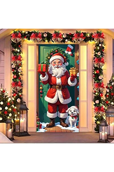 PROMISEBACKDROP2 زينة باب مرنة مقاس 190×75 سم، غطاء باب من القماش، ديكور عيد ...