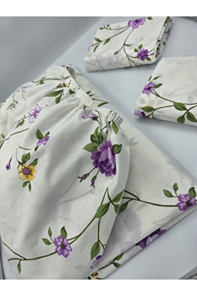 pınarhome collectıon Fabric Fitted Sheet for Pad Beds + Pillow Case with Cover (Corner Depth 30 Cm) New Season***