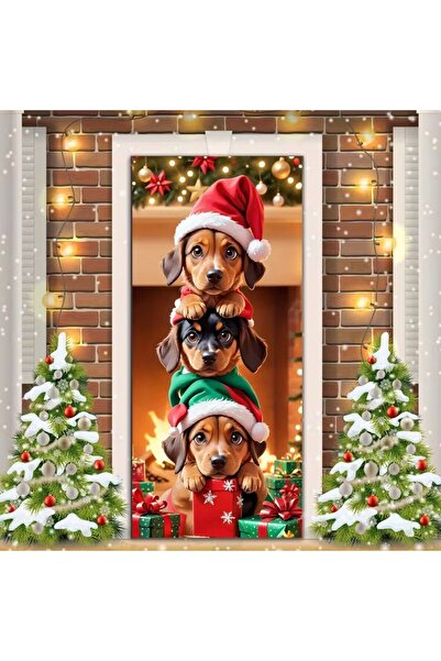PROMISEBACKDROP2 زينة باب مرنة مقاس 190×75 سم، غطاء باب من القماش، ديكور عيد ...
