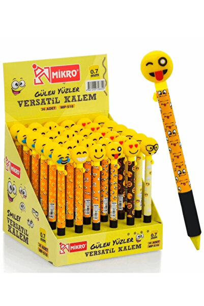 ÖZ OFİS Emoji Gülen Yüzler 0.7 Mekanik Uçlu Kalem 1 adet
