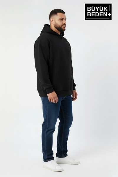 Superlife Ανδρικό μπλουζάκι με λεπτή κουκούλα και ριμπάν στο κάτω μέρος SPR26BSW957