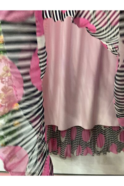 edu collection Φούστα από σιφόν με σχέδιο με επένδυση από καμπάνα