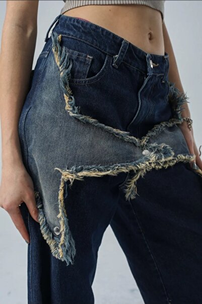 DENİKK Yudoowear, Star-Patterned Baggy Jeans Pants