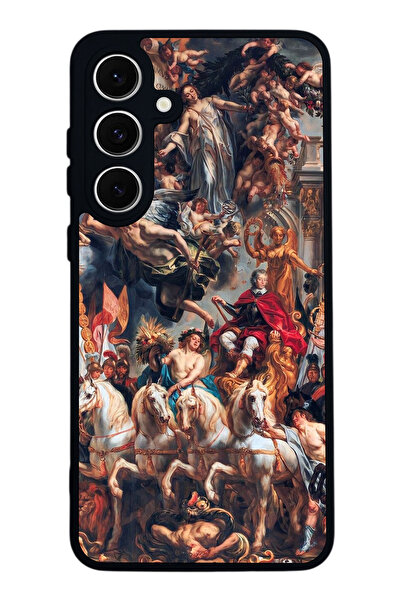 SCALETA CASE حافظة سوداء غير لامعة متوافقة مع هاتف سامسونج جالاكسي A16 - غطاء حماية من السيليكون الناعم وممتص للصدمات