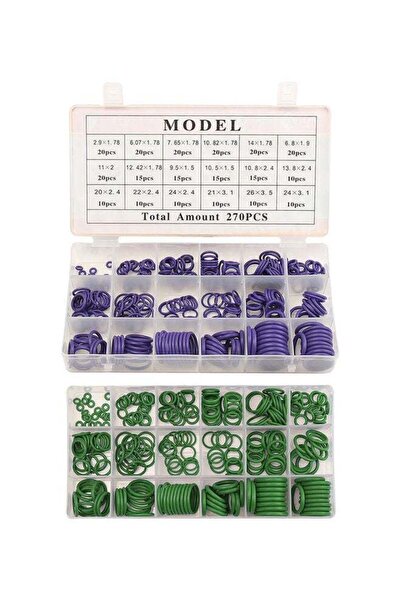 Generic 270-Piece Rubber O-Ring Assortment Kit - Purple
