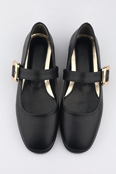 moon glow Crne Sa kopčom Mary Jane Ženske Baletanke – Ortopedsko Ležerne cipe...