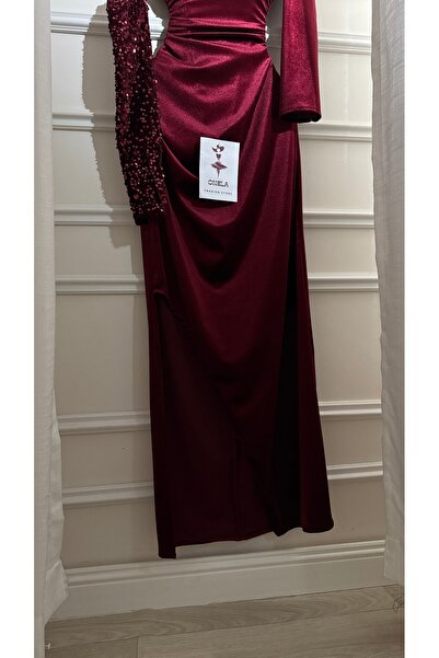 Onila Winter dress with velvet sleeves
