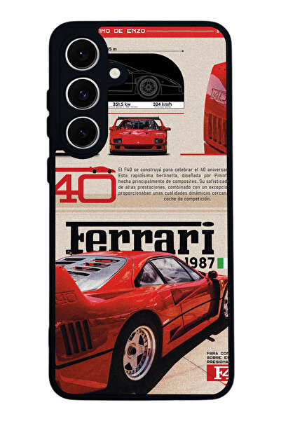 SCALETA CASE حافظة سوداء غير لامعة متوافقة مع هاتف Samsung Galaxy S24 FE - غط...