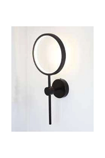 HAMER Ultra Glow single wall light, black with 3 lights.