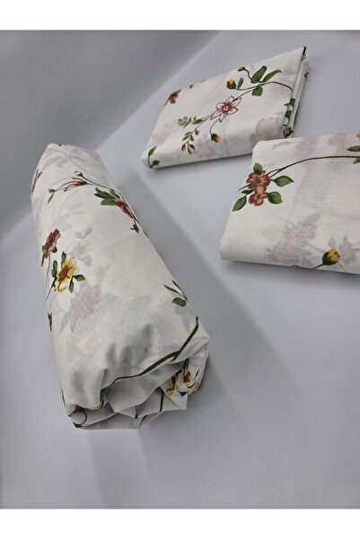 pınarhome collectıon Fabric Fitted Sheet for Pad Beds + Pillow Case with Cover (Corner Depth 30 Cm) New Season***