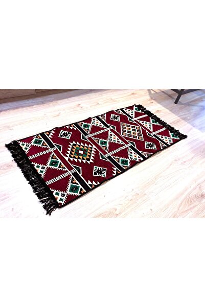 Casa de vis Online Traditional style carpet, cotton with jute, Casa De Vis Online, plum, 60 x 150 CM