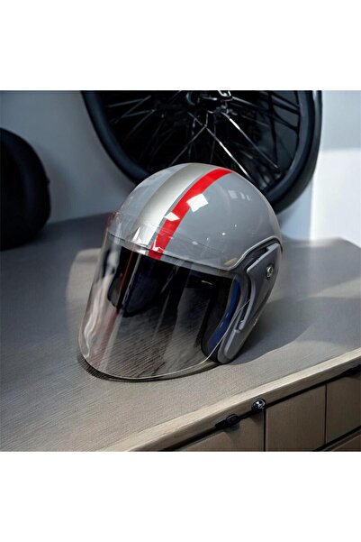 HZN MOTOR Yarım Model Kask - Açık Kask,Motosiklet Kaskı