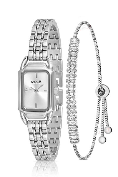 Polo Air Vintage Women's Wristwatch Zircon Stone Baguette Bracelet Combinatio...